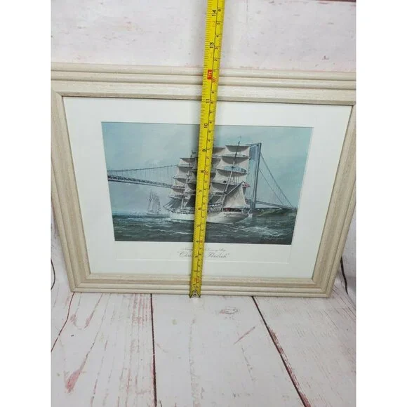 A Wilton Industries Charles Chas Lundgren Norwegian Sail Training Ship Painting